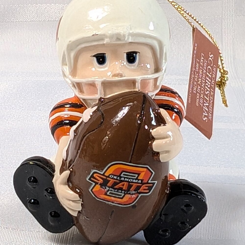 OKLAHOMA STATE UNIVERSITY COWBOYS OSU FOOTBALL NCAA CHRISTMAS ORNAMENT DECOR NOS